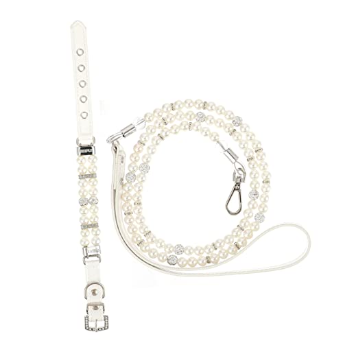 Yardwe 2 Stück Tierkragen Traktionsseil Haustier Perlen Halter Für Hundehalsband Hundezubehör Welpe Leine Einstellbar Stichworte Sicherheitsclip Für Hundehalsband Pu von Yardwe