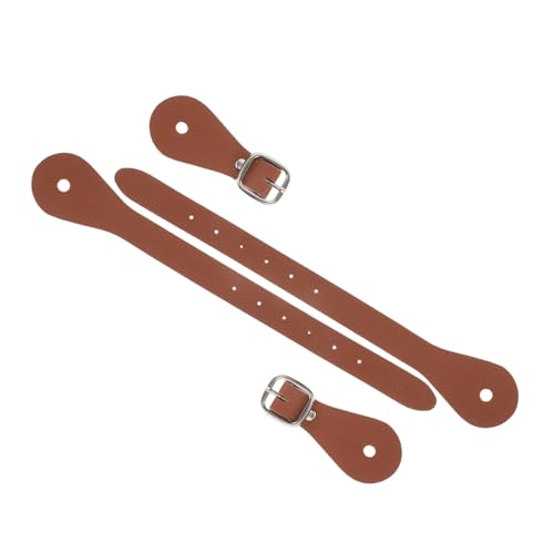Yardwe 2 Stück Verstellbare REIT Sporenriemen aus Strapazierfähigem PU Kunstleder mit Modischer Metallschnalle Western Cowboy Boot Straps für Oberschenkelhohe Stiefel Individuell Yardwe 2 Stück Verstellbare REIT Sporenriemen aus Strapazierfähigem PU Kunstleder mit Modischer Metallschnalle Western Cowboy Boot Straps für Oberschenkelhohe Stiefel Individuell von Yardwe