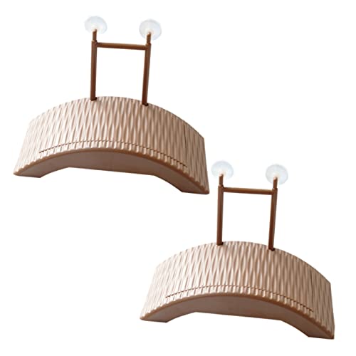 Yardwe 2 Stücke Selbst Schwimmende Schildkröte Schwimmende Insel Plattform Klettern Haustiere Panzerfelsen Für Schildkröten Aquarium Zubehör Für Reptilien Leiter Wasser- Light Brown von Yardwe