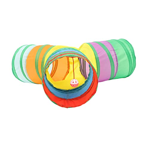 Yardwe 2St y Katzentunnel interaktives katzenspielzeug Interactive cat Toy Katzen Tunnel Katzen Spielzeug Katzen Accessoires Hamster Zubehör Kätzchen abspielen Katze spielt Polyester von Yardwe