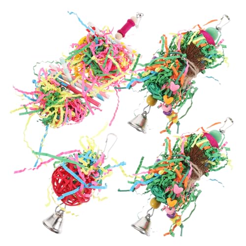 Yardwe 20stücke Papageien Kauspielzeug Lustiges Vogelspielzeug Für Käfige Interaktive Spielzeuge Beißen Für Wellensittiche Und Andere Vögel Farbe Zufällig von Yardwe
