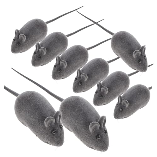 Yardwe 20pcs Künstliche Vinyl Katze Spielzeug Mäuse Quietschende Spielzeug Für Katze Kätzchen Zufällige Farbe Yardwe 20pcs Künstliche Vinyl Katze Spielzeug Mäuse Quietschende Spielzeug Für Katze Kätzchen Zufällige Farbe von Yardwe