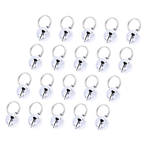 Yardwe 20 Stück Silber 20mm Kupferglocken für Dekorative Kätzchenglocken Tragbare Hundeglocken Welpenversorgung Yardwe 20 Stück Silber 20mm Kupferglocken für Dekorative Kätzchenglocken Tragbare Hundeglocken Welpenversorgung von Yardwe