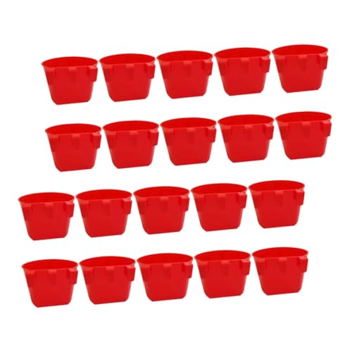 Yardwe 20stücke Vogelfutterspender Hängende Futter Und Wasserschalen Für Vogelkäfige Wiederverwendbar Und Praktisch Für Kleine Vögel Und Papageien von Yardwe