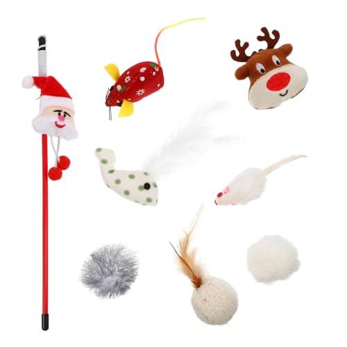 Yardwe 24-teiliges Weihnachts-katzenspielzeug-Set Mit Plüschstrümpfen Interaktive Katzenspiele Für Geistige Übungen Yardwe 24-teiliges Weihnachts-katzenspielzeug-Set Mit Plüschstrümpfen Interaktive Katzenspiele Für Geistige Übungen von Yardwe