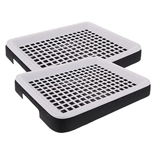 Yardwe Meerschweinchen-kuschel-haustiertoilette 2er-Pack Katzentoilette Für Kleintiere Quadratische Katzentoilette Aus Kunststoff Für Töpfchen von Yardwe