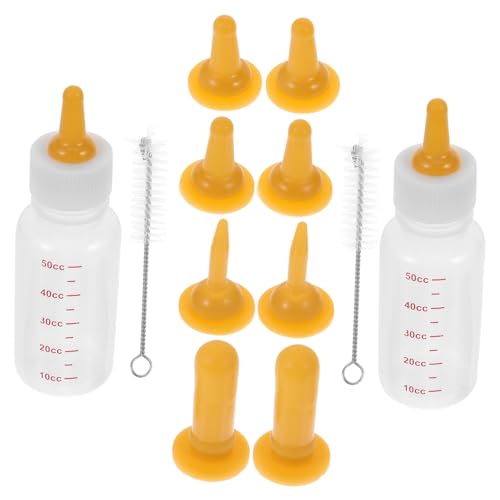 Yardwe 2Er Set Babyflasche Kleine Flaschenbürste Spielzeugkappe Viehflasche Haustier Futterspender Welpen Futterspender Kätzchen Milch Futterspender Hundeflaschen Für Neugeborene von Yardwe