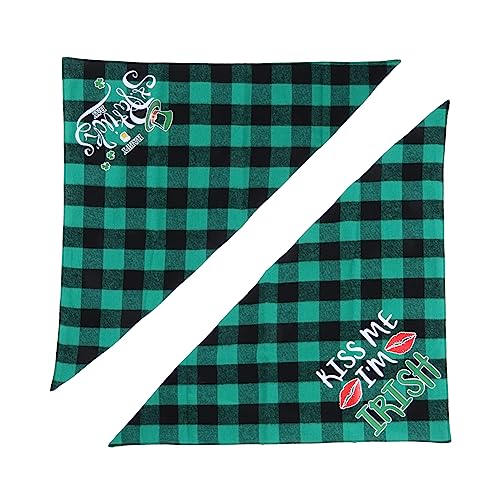 Yardwe 2Pcs Dreieckstuch für Haustiere Bandana für Hunde süße Hundehalstücher Welpen-Bandana hundebox pad Hundebett Pfote Schalkragen für Haustiere Haustier-Bandana Reine Baumwolle Green Yardwe 2Pcs Dreieckstuch für Haustiere Bandana für Hunde süße Hundehalstücher Welpen-Bandana hundebox pad Hundebett Pfote Schalkragen für Haustiere Haustier-Bandana Reine Baumwolle Green von Yardwe