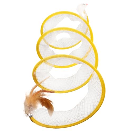Yardwe 2 Stücke Klapp Katze Tunnel Spielzeug Interaktive Katze Spielzeug Für Indoor Selbst-aktivität Kätzchen Kratzen Bord von Yardwe