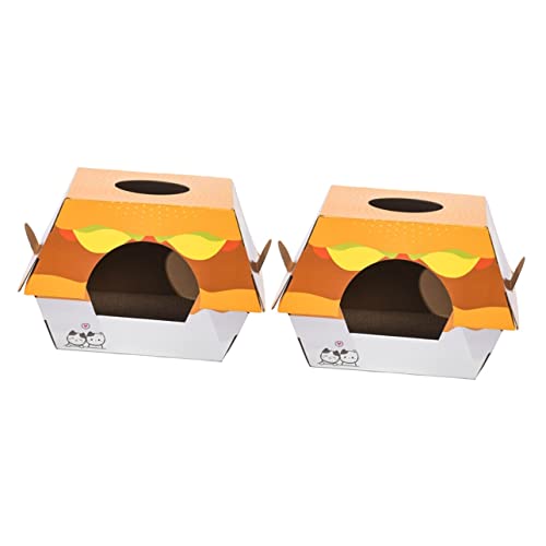 Yardwe 2St Hamburger Katzennest Katzenbetten Katzenkratzspielzeug haustierbett pet Bed Spielzeuge Kätzchen Kratzbrett Katzenkratzer drinnen Haustierhaus Hauskatze Wellpapier Yardwe 2St Hamburger Katzennest Katzenbetten Katzenkratzspielzeug haustierbett pet Bed Spielzeuge Kätzchen Kratzbrett Katzenkratzer drinnen Haustierhaus Hauskatze Wellpapier von Yardwe