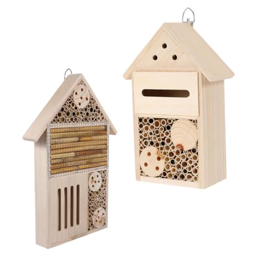 Yardwe Garten Bee Hive Holz Nest Kinderzimmer Beobachtung Marienkäfer Hause Insekten Liefert von Yardwe