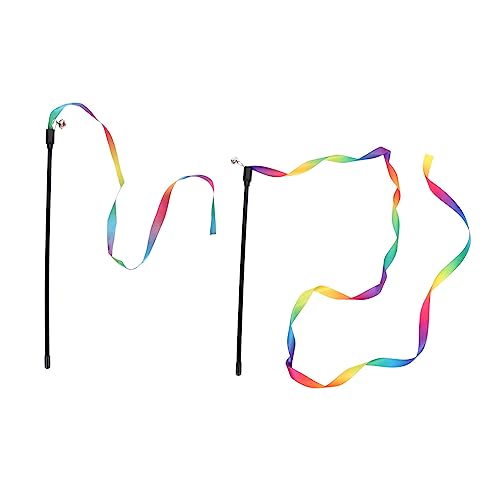 Yardwe 2stücke Tragbare Verschleißfeste Katzenspielzeuge Mit Interaktivem Teaser Bunte Regenbogen-katzenangel Für Spielspaß Und Gesundheit Ihrer Katze Yardwe 2stücke Tragbare Verschleißfeste Katzenspielzeuge Mit Interaktivem Teaser Bunte Regenbogen-katzenangel Für Spielspaß Und Gesundheit Ihrer Katze von Yardwe
