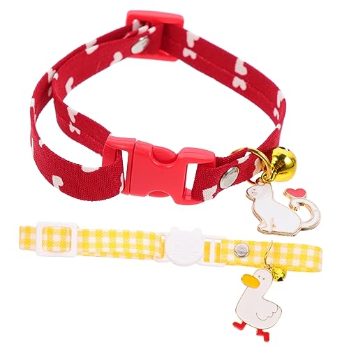 Yardwe 2 Stück Katzenhalsbänder Kätzchenhalsbänder Für Mädchen Hübsches -Bandana- Welpenhalsband Haustierhalsbänder Kätzchen-Zubehör Für Welpen Niedliches Yardwe 2 Stück Katzenhalsbänder Kätzchenhalsbänder Für Mädchen Hübsches -Bandana- Welpenhalsband Haustierhalsbänder Kätzchen-Zubehör Für Welpen Niedliches von Yardwe