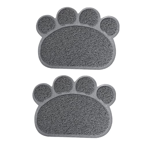 Yardwe 2pcs Katzenfutter Matte Nicht-hundefutter Schüssel Matte PVC Pet Fütterung Pad und für Hause von Yardwe