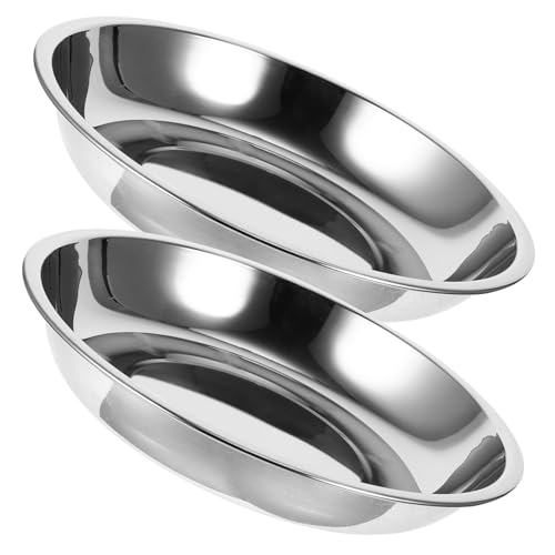 Yardwe 2St Katzennapf aus Edelstahl Dog Bowl dogbowl Hundenapf für Trockenfutter Katzennäpfe Haustier Multifunktions-Kätzchennapf verschleißfester Kätzchennapf Rostfreier Stahl Silver Yardwe 2St Katzennapf aus Edelstahl Dog Bowl dogbowl Hundenapf für Trockenfutter Katzennäpfe Haustier Multifunktions-Kätzchennapf verschleißfester Kätzchennapf Rostfreier Stahl Silver von Yardwe