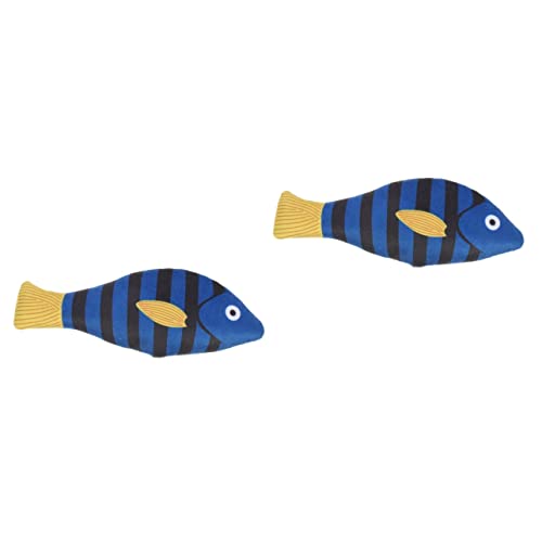 Yardwe 2 Stücke Fisch Plüsch Spielzeug Für Katzen Stofftier Katze Spielzeug Für Spielen Und Yardwe 2 Stücke Fisch Plüsch Spielzeug Für Katzen Stofftier Katze Spielzeug Für Spielen Und von Yardwe