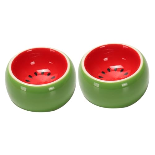 Yardwe 2stücke Kerntyp Keramische Futterschale Für Hamster Niedliches Design Und Einfache Reinigung Für Trockenfutter Und Snacks von Yardwe