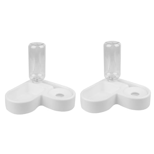 Yardwe 2 Stücke Automatische Haustier Wasserspender Kunststoff Doppel Schüsseln 500ml Flasche-Feeder Pet Supplies Weiß Yardwe 2 Stücke Automatische Haustier Wasserspender Kunststoff Doppel Schüsseln 500ml Flasche-Feeder Pet Supplies Weiß von Yardwe
