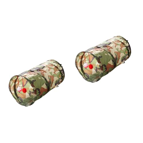 Yardwe 2 Stücke Selbst-Unterhaltung Verstecken Kätzchen Spielzeug Katze Tunnel Katze Indoor Katzen Katze Rohr Spielzeug Spaß Pet Supplies von Yardwe
