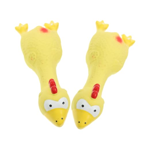 Yardwe 2Stücke Cartoon Huhn Kauspielzeug Für Quietschendes Für Welpen Strapazierfähiges Trainingsspielzeug Zur Zahnpflege Stressbewältigung Yardwe 2Stücke Cartoon Huhn Kauspielzeug Für Quietschendes Für Welpen Strapazierfähiges Trainingsspielzeug Zur Zahnpflege Stressbewältigung von Yardwe