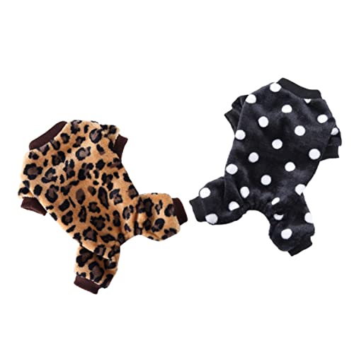 Yardwe 2Stücke Haustier Hundekostüm Herbst Outfit Aus Weichem Material Leopard Bequeme Hundekleidung Für Drinnen Und Draußen Für Kühle Und Besondere Anlässe Yardwe 2Stücke Haustier Hundekostüm Herbst Outfit Aus Weichem Material Leopard Bequeme Hundekleidung Für Drinnen Und Draußen Für Kühle Und Besondere Anlässe von Yardwe