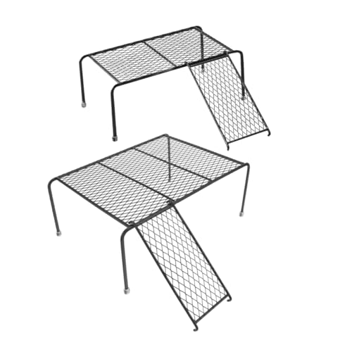 Yardwe 2Stücke Rutin Hühnerspielzeug Landschafts Plattform für Küken mit Leiter Futterhalter und Spielplatz für Kleine Hühner und Kleintiere Fördert Aktivität und Balance von Yardwe