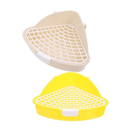 Yardwe 2er-Box Kaninchentoilette Wehe Haustierbedarf Hunde-PIPI-Pads Häschen Toilette Meerschweinchenkäfig Katzentrainingstoilette Hasen Dreieckige Toilette Wurf Ratte Plastik Yardwe 2er-Box Kaninchentoilette Wehe Haustierbedarf Hunde-PIPI-Pads Häschen Toilette Meerschweinchenkäfig Katzentrainingstoilette Hasen Dreieckige Toilette Wurf Ratte Plastik von Yardwe