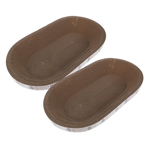 Yardwe 2er Set Ovales Katzenkratzbrett Nest Für Indoor Katzen Kratzpads Zum Krallenwetzen Und Entspannen Katzenkratzschalen Für EIN Gemütliches Zuhause Yardwe 2er Set Ovales Katzenkratzbrett Nest Für Indoor Katzen Kratzpads Zum Krallenwetzen Und Entspannen Katzenkratzschalen Für EIN Gemütliches Zuhause von Yardwe