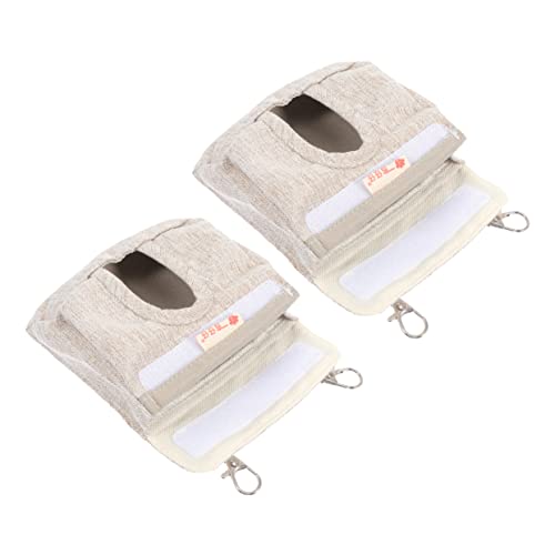 Yardwe Futterspender Für Meerschweinchen Fenster 2er-Pack Aufbewahrungstaschen Futterspender Für Hasenkäfige Futtertasche Behälter Für Haustiere von Yardwe