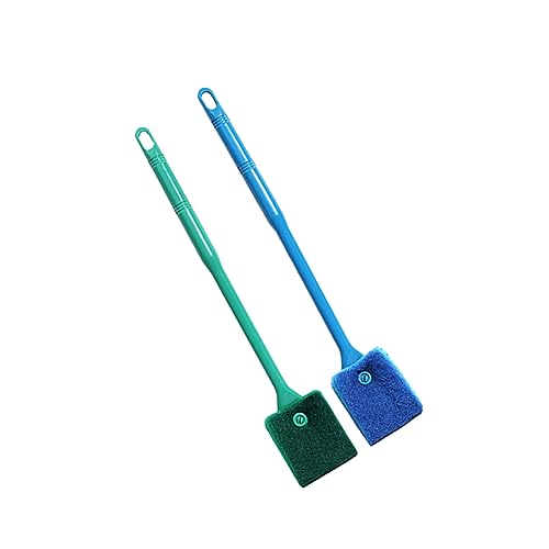 Yardwe Aquarium Glas Reinigung Pinsel 2pcs Griff Pinsel Für Süßwasser Boden Peeling Zufällige Farbe von Yardwe