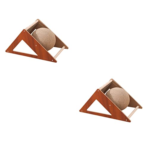 Yardwe 2St Dreieckiger Kratzbaum für Katzen Haustier Spielzeug Katzenkratzbrett mit dreieckigem Ball katzenmöbel Katzen möbel Spielzeuge Schaber stehendes Kratzbrett lustiges Kratzbrett Yardwe 2St Dreieckiger Kratzbaum für Katzen Haustier Spielzeug Katzenkratzbrett mit dreieckigem Ball katzenmöbel Katzen möbel Spielzeuge Schaber stehendes Kratzbrett lustiges Kratzbrett von Yardwe