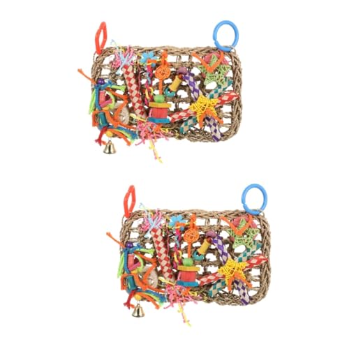 Yardwe 2st Gewebtes Hängekissen Aus Seegras Vogelglockenschaukel Holzspielzeug Vogelspielzeug Für Den Käfig Futterspielzeug Für Vögel Großer Vogelkäfig Hölzern Kegelschwanz Stroh Beissen Yardwe 2st Gewebtes Hängekissen Aus Seegras Vogelglockenschaukel Holzspielzeug Vogelspielzeug Für Den Käfig Futterspielzeug Für Vögel Großer Vogelkäfig Hölzern Kegelschwanz Stroh Beissen von Yardwe