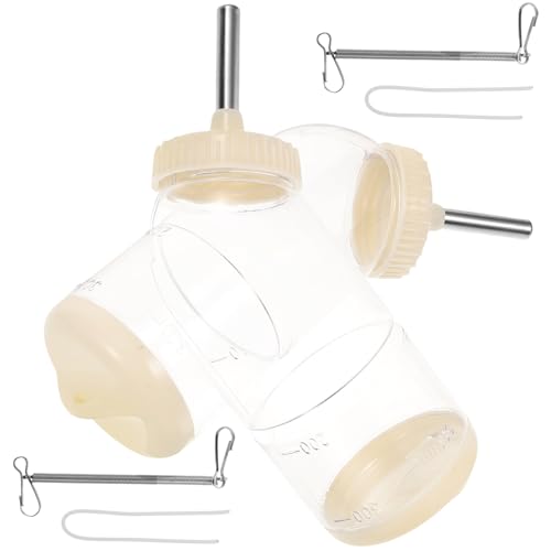 Yardwe Automatische Hamster-wasserflasche 2-teiliges Set Mit Futter- Und Wasserspender Für Haustiere Hasenflasche – Rollendes Design Geruchsneutral von Yardwe