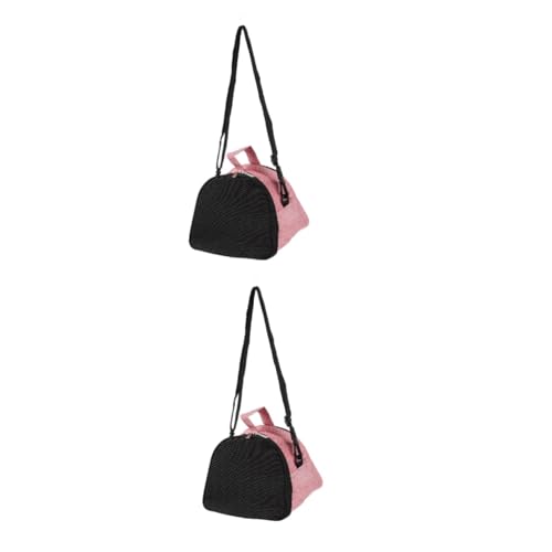 Yardwe 2st Hamster Aus Tasche Outdoor-reiserucksack Vogelträger Reisekäfig Tragetasche Für Ratten Tierrucksack Hamsterhütte Hamstertragetasche Hase Eine Schulter Reisen Oxford-Stoff Rosa von Yardwe