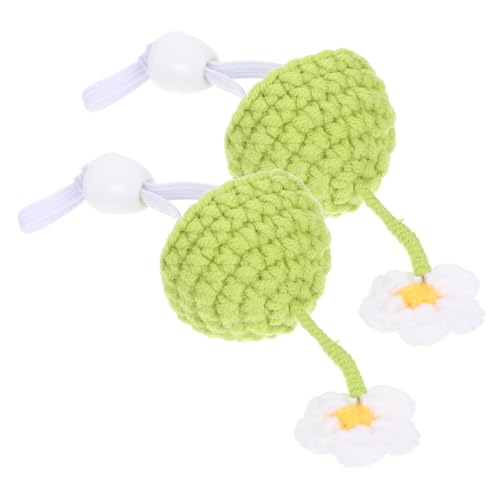 Yardwe 2er-Pack Gestrickte Hamstermütze Entzückendes Haustierzubehör Für Kleintiere von Yardwe
