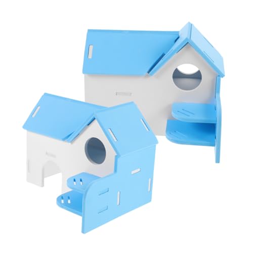 Yardwe Buntes Hamsterversteck Mit Leiter 2 Stück Für Meerschweinchen Chinchillas Eichhörnchen Villa Spielzeug Yardwe Buntes Hamsterversteck Mit Leiter 2 Stück Für Meerschweinchen Chinchillas Eichhörnchen Villa Spielzeug von Yardwe