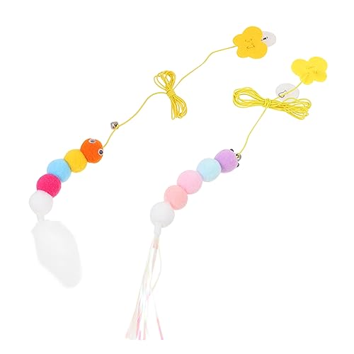 Yardwe 2stücke Interaktive Katzenangel Spielzeug Bissfeste Türhängende Katzenspielzeuge Mit Bunten Federn Und Knisterpapier Für Kätzchen Und Katzen Yardwe 2stücke Interaktive Katzenangel Spielzeug Bissfeste Türhängende Katzenspielzeuge Mit Bunten Federn Und Knisterpapier Für Kätzchen Und Katzen von Yardwe