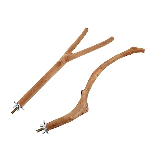 Yardwe Papagei Stehend Stick Vögel Stehen Bar Holz Vogel Sitzstangen Stehen für Haustier Papagei Spielzeug Yardwe Papagei Stehend Stick Vögel Stehen Bar Holz Vogel Sitzstangen Stehen für Haustier Papagei Spielzeug von Yardwe