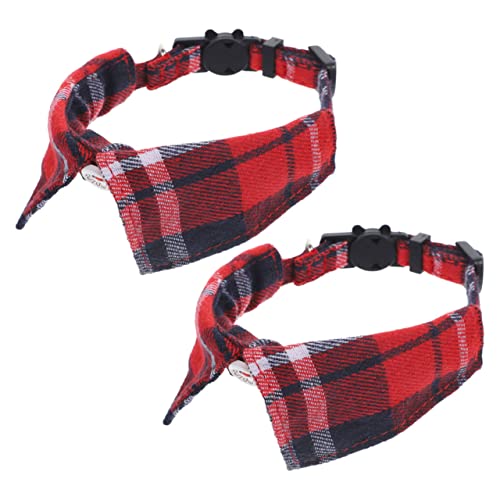 Yardwe Halsband Für Haustiere Kätzchen Kariertes Katzenhalsband Mit Glöckchen Sicher Und Bequem Für Ihren Pelzigen Freund von Yardwe