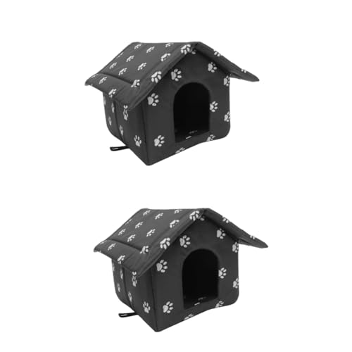 Yardwe 2 Stücke Katze Isolierte Katze Warme Nest Für Outdoor Katzen Hunde Mehrzweck Haustier Ruheplatz Yardwe 2 Stücke Katze Isolierte Katze Warme Nest Für Outdoor Katzen Hunde Mehrzweck Haustier Ruheplatz von Yardwe