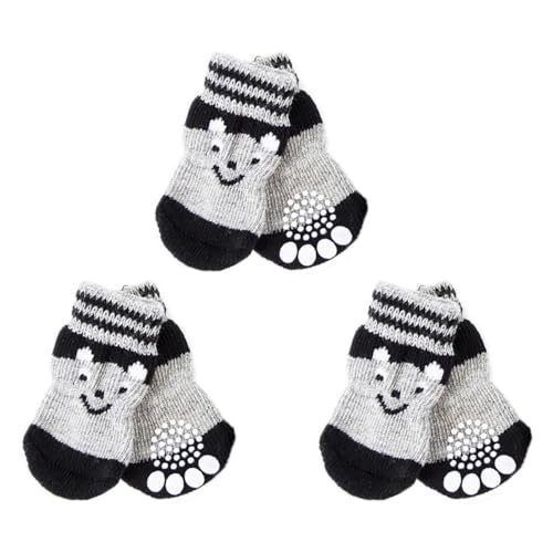 Yardwe 3 Paar Anti Rutsch Baumwollsocken Fußabdeckung Haustierschuhe Für Hunde Pfoten Anti Welpensocken Hundeschuhe Stiefel Für Kleine Hunde Welpenschuhe Chihuahua Haustier Yardwe 3 Paar Anti Rutsch Baumwollsocken Fußabdeckung Haustierschuhe Für Hunde Pfoten Anti Welpensocken Hundeschuhe Stiefel Für Kleine Hunde Welpenschuhe Chihuahua Haustier von Yardwe