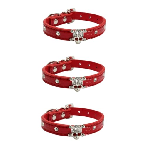 Yardwe 3 Stück Diamanthalsband für Hunde Halloween-hundehalsband Modische Haustierhalsbänder Individuelles Design Bequem und von Yardwe