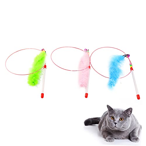 Yardwe 3stücke Bunte -spielzeuge Für Katzen Interaktive Katzenangel Mit Stahlseil Und Kunststoffgriff Katzenspielzeug Für Zuhause Und Yardwe 3stücke Bunte -spielzeuge Für Katzen Interaktive Katzenangel Mit Stahlseil Und Kunststoffgriff Katzenspielzeug Für Zuhause Und von Yardwe