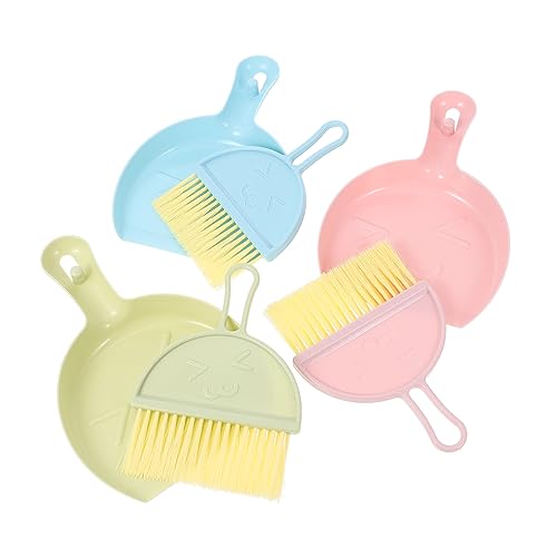 Yardwe 3 Sätze Hamster Reinigungsbesen Mini-Kehrschaufel und Bürste Mini-Reinigungs-Kehrschaufel-Kit pet Grooming Tool Mini Broom and Dustpan Set Mini Besen Kehrschaufel Chinchillastaub von Yardwe