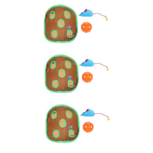 Yardwe 3 Sets Katzenlaufspielzeug Plüschtiere Kätzchenspielzeug Für Innenkatzen Katzenerkundungsspielzeug Katzentunnelspielzeug Innenkatzenspielzeug Puzzlespielzeug Katzentür Innentür von Yardwe