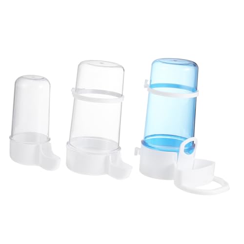 Yardwe 3 Stück Automatischer Trinkbrunnen Wachtel Hamster Rennmaus Bausatz Gebühr Vogeltränke mit Futterautomat Vogeltränke für Papageien Wasserfontäne automatischer Wasserbrunnen Plastik von Yardwe