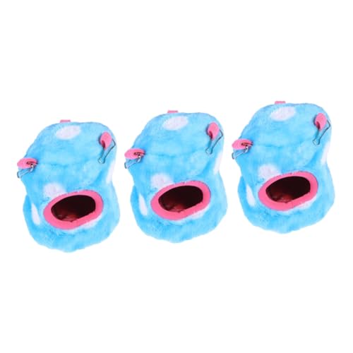 Yardwe 3stücke Pet Nest Flannel Haus Für Kleine Tiere Warmes Hamsterbett Gemütliche Schlafhöhle Xs Zufällige Farbe Für Hamster Meerschweinchen Und Ähnliche Haustiere von Yardwe