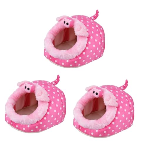 Yardwe 3 Stück Hamsternest Kleines Bett Warme Matte Haustierbett Haustier Warmes Hamsterhaus Bett Hamsterkäfig Yardwe 3 Stück Hamsternest Kleines Bett Warme Matte Haustierbett Haustier Warmes Hamsterhaus Bett Hamsterkäfig von Yardwe