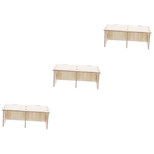 Yardwe 3 Stück Holz Hamsterhaus Premium Nagerhaus für Hamster Meerschweinchen und Ratten Langlebig und Pflegeleicht Ausruhen für Kleine Haustiere Yardwe 3 Stück Holz Hamsterhaus Premium Nagerhaus für Hamster Meerschweinchen und Ratten Langlebig und Pflegeleicht Ausruhen für Kleine Haustiere von Yardwe