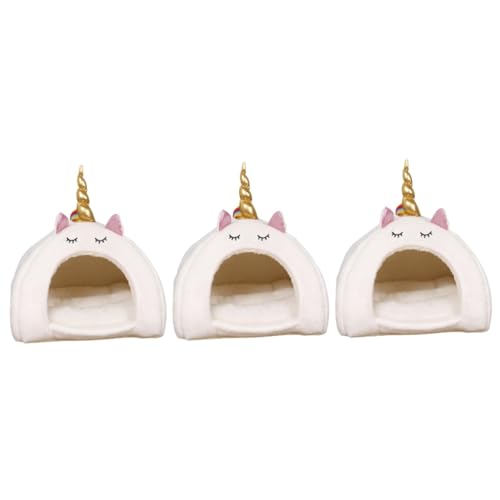 Yardwe Einhorn Bett Hamster Hamster Zubehör Für Den Käfig 3 Stück Kleines Bett Hamsterkäfig Haustier Warmes Hamsternest Haustierbett Warme Matte Hamsterhausbett Yardwe Einhorn Bett Hamster Hamster Zubehör Für Den Käfig 3 Stück Kleines Bett Hamsterkäfig Haustier Warmes Hamsternest Haustierbett Warme Matte Hamsterhausbett von Yardwe